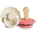 FRIGG Daisy Natural Rubber Baby Pacifier | Made in Denmark | BPA-Free 2-Pack by mushie