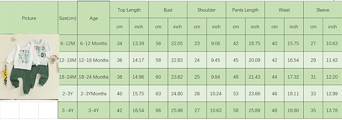 Nyapruwe Toddler Baby Boy Fall Outfit Funny Print Long Sleeve Sweatshirt - Image 8