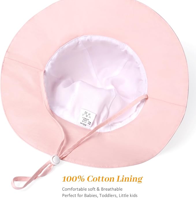 Baby Girl Sun Hat Summer Foldable Beach Hats - Image 3