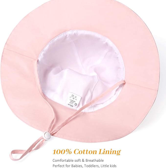 Baby Girl Sun Hat Summer Foldable Beach Hats - Image 3