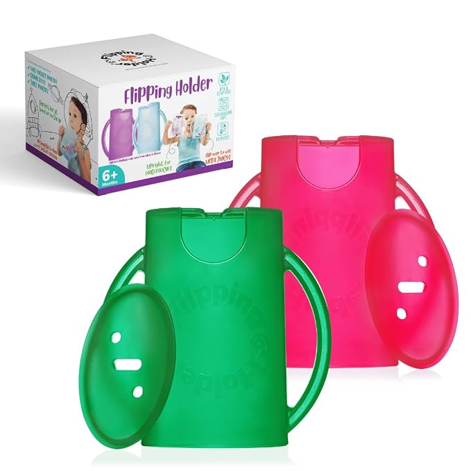 Flipping Holder Squeeze Proof Food Pouch Holder by FlippingHolder