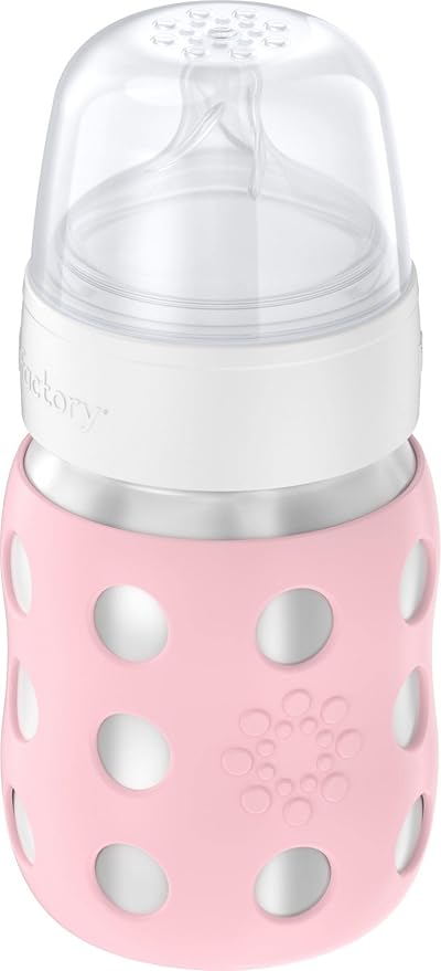 Lifefactory 8-Ounce Stainless-Steel Vacuum-Insulated Wide-Neck Baby Bottle - Image 2