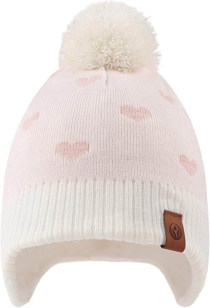 JANGANNSA Knitted Baby Hat Scarf Set Winter Warm Boys Girls Beanie Fleece - Image 2