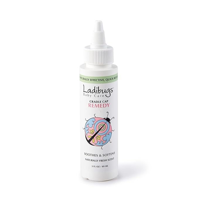 Ladibugs Cradle Cap Remedy Kit, 3oz | Includes Cradle Cap Serum & Fine-Toothed - Image 8
