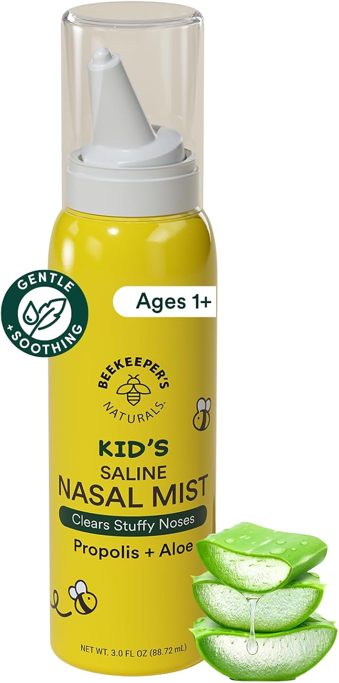 Kids' Saline Nasal Mist by Beekeeper's Naturals, Nasal Spray by BeekeepersNaturals