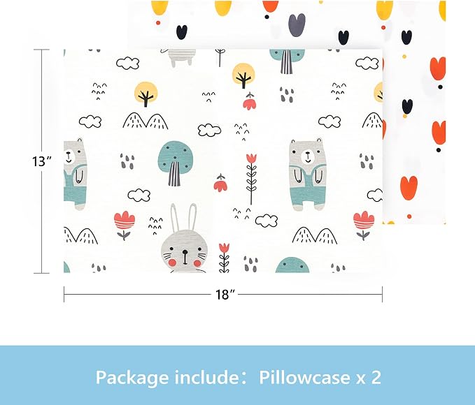 TILLYOU Toddler Pillowcase 2 Pack - Image 2