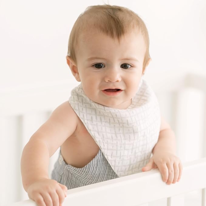 Crane 100% Cotton Newborn Baby Bib Set - Image 5