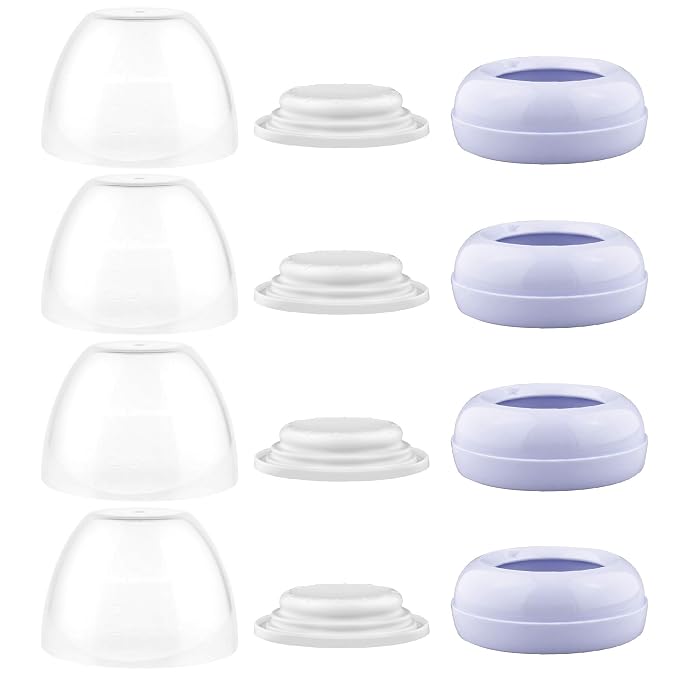 Maymom Dome Caps, Screw Rings, Sealing Discs Compatible by Maymom