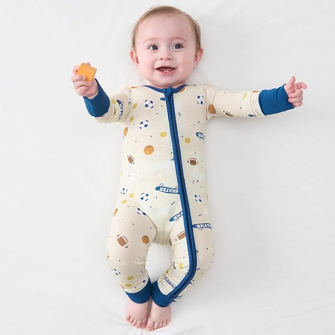 pureborn Baby Infant Boys Girls Sleeper Snug Fit Viscose from Bamboo Pajamas - Image 2