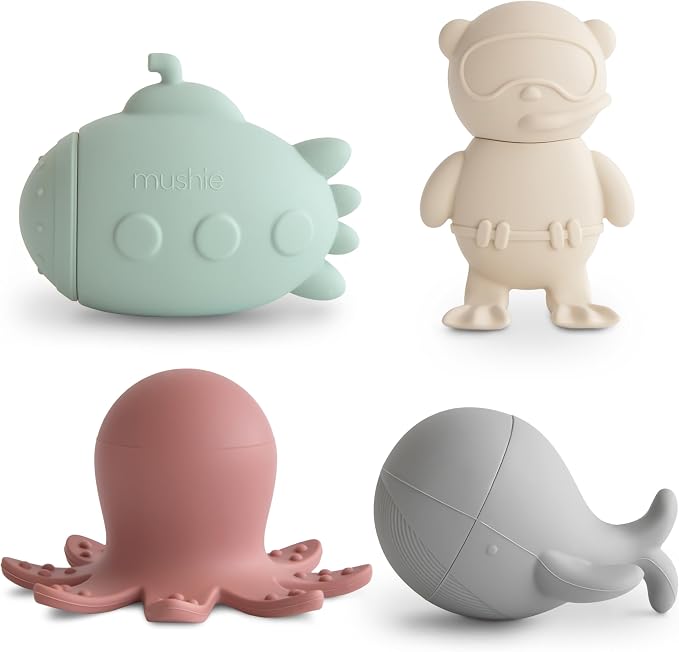 mushie Sealife Bath Toys Play Set by mushie