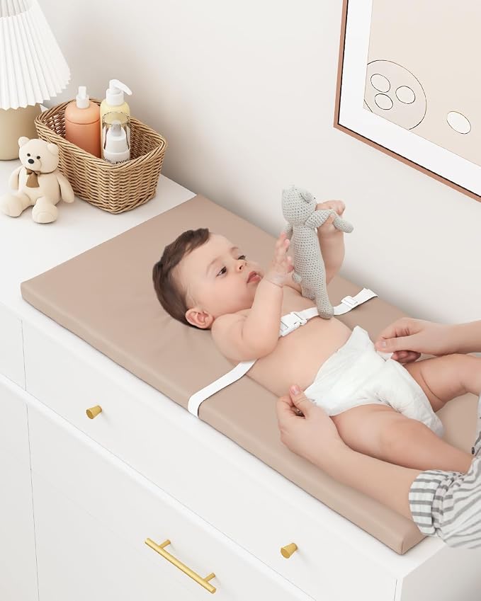 Wipeable Baby Changing Pad for Dresser and Table, Cozy Diaper Changing Pad - Image 7