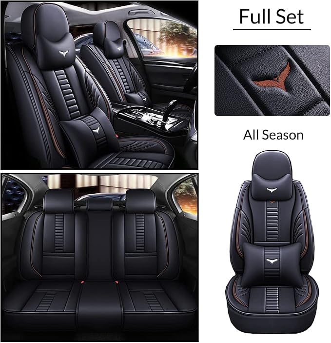 Full Set of Universal Fit Automotive Seat Covers fit - Image 2