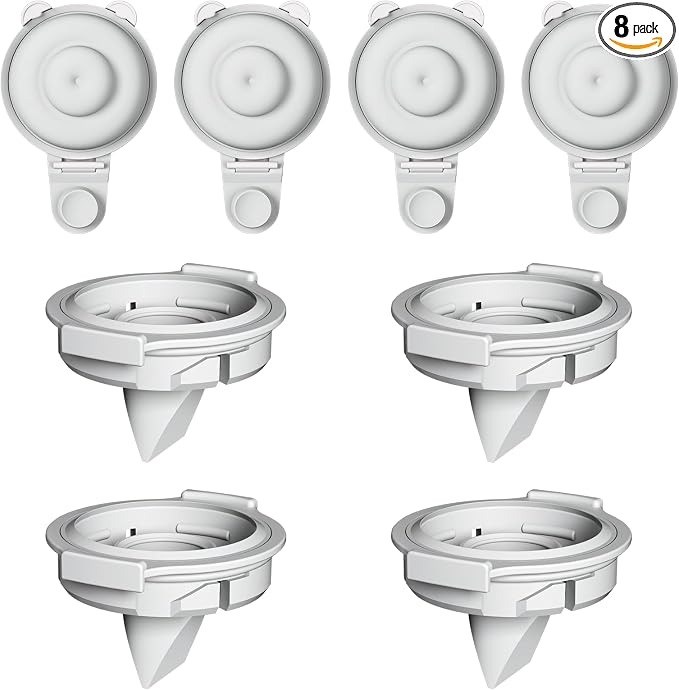8PC Upgraded M9 Breast Pump Replacement Part, Including 4pcs Duckbill Valve and by IVARONAL