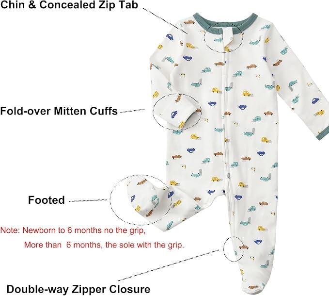 Aablexema Baby Footed Pajamas - Image 4