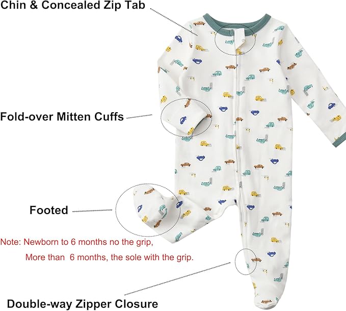 Aablexema Baby Footed Pajamas - Image 4