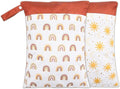 2 Pack Wet Dry Bags for Baby Cloth Diapers&Breast Pump Parts, Waterproof by Smarbore