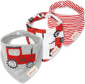JN&LULU 3 Pack Newborn Baby Bibs Bandana Drool Bibs by JNLULU