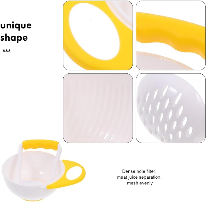 Mash and Serve Bowl, 2 Sets Food Masher Bowl Food Mill Portable Masher Maker - Image 5