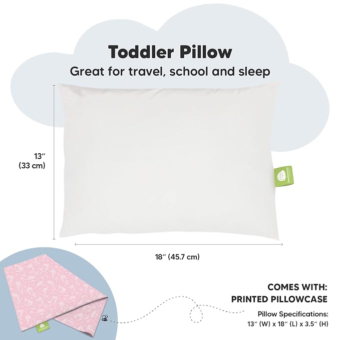 Toddler Pillow with Pillowcase - Image 3