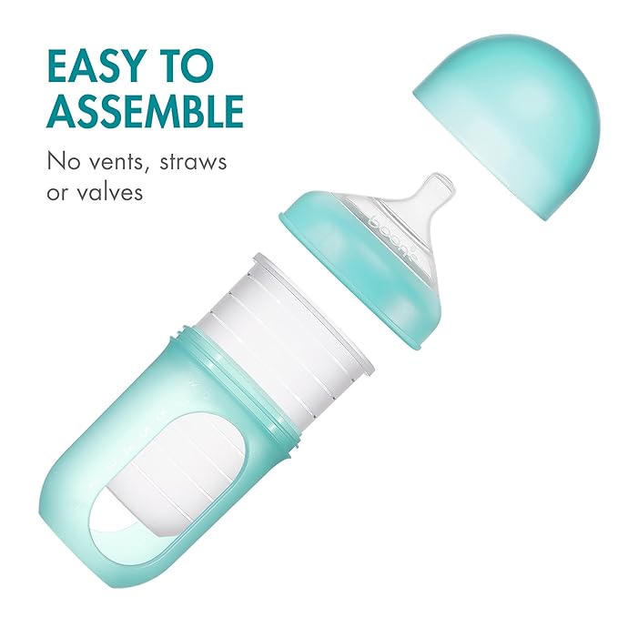 Boon Nursh Reusable Silicone Pouch Baby Bottles - Image 3