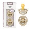 BIBS Pacifiers Colour Collection | Natural Rubber Baby Pacifier | Round Nipple by BIBS