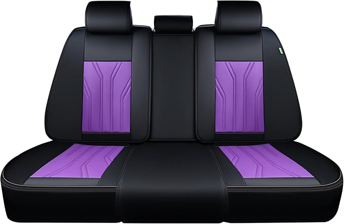 FLORICH Rear Seat Covers Leather Car Seat Covers Waterproof Back Seat Cover by FLORICH