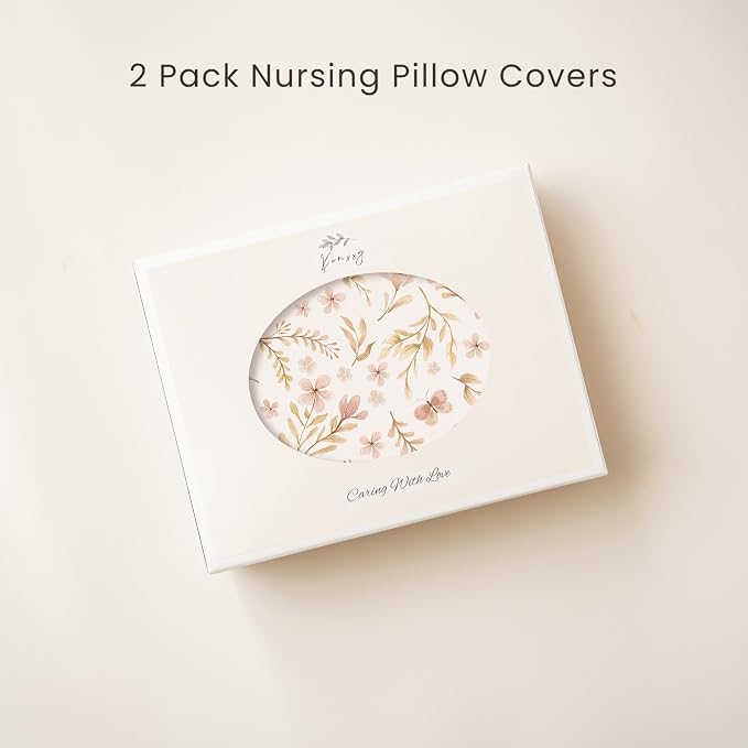 Konssy 2 Pack Nursing Pillow Covers, Soft and Comfortable Nursing Cover - Image 6