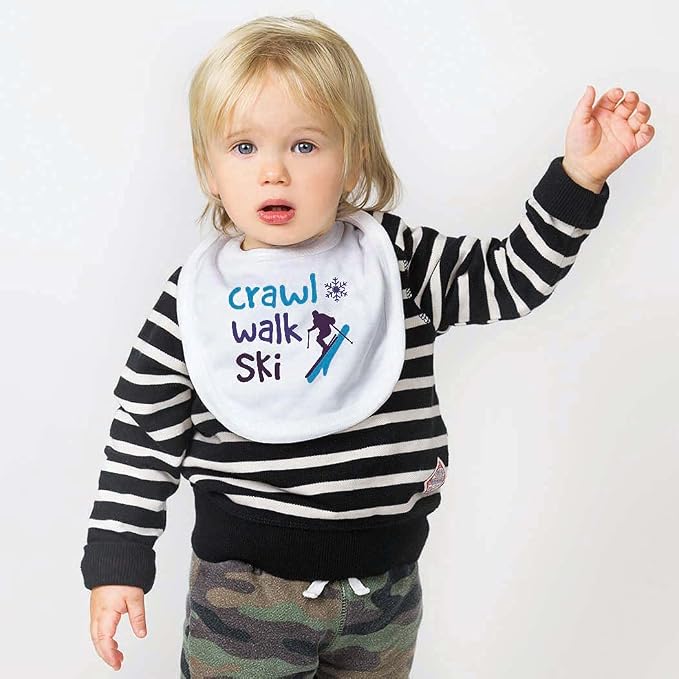 ChalkTalkSPORTS Skiing & Snowboarding Baby & Infant Bibs | Soft Microfiber Ski - Image 2