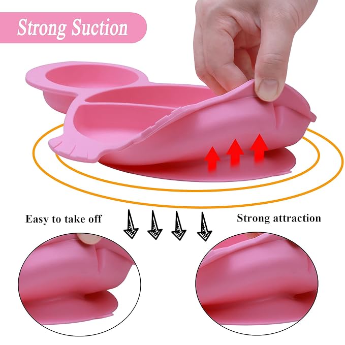 Silicone Suction Plate spoon fork sets - Image 2