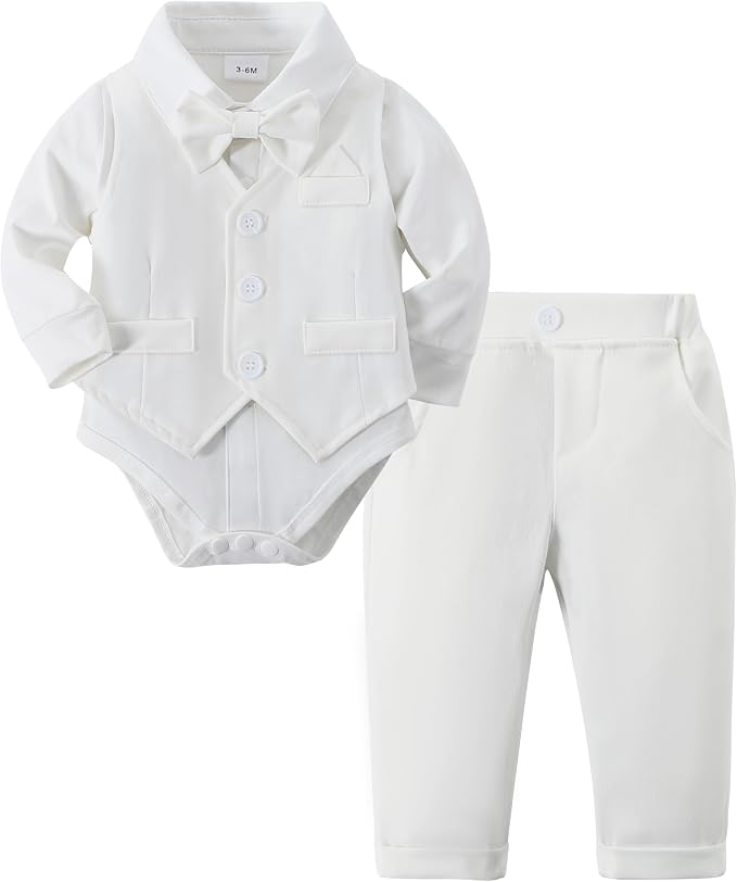 DISAUR Baby Boy Clothes Toddler Boy Outfits 4PCS Gentleman Dress by DISAUR