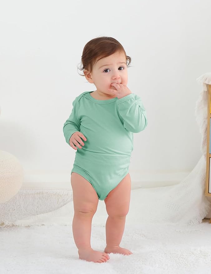 Jimonda Bamboo Baby Bodysuit Long Sleeve Infant Romper Soft Boy Girl Unisex - Image 6