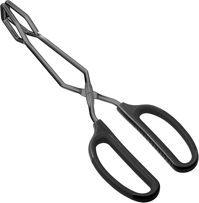 10" Stainless Steel Scissor Tongs by HINMAY
