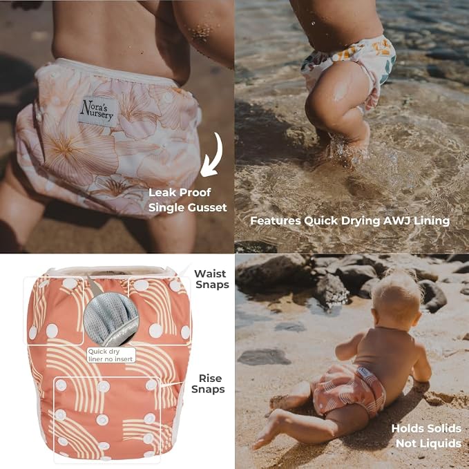 Nora's Nursery Reusable Swim Diapers and Wet Bag - Image 7