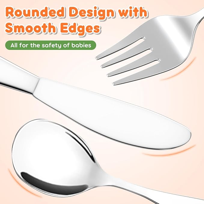 Lehoo Castle Kids Silverware Stainless Steel 6 Piece - Image 4