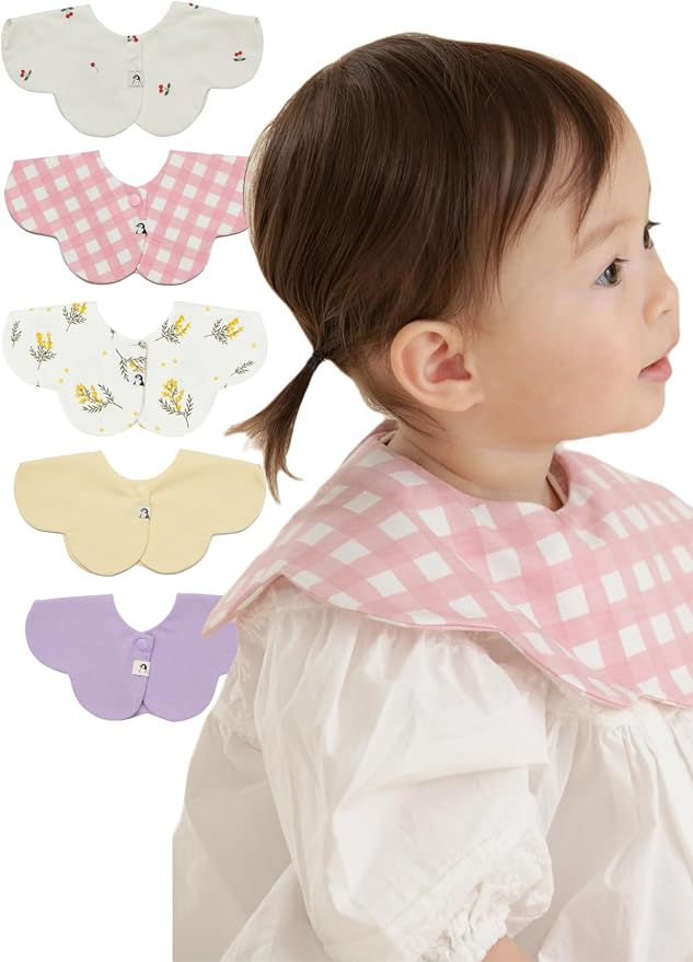 Konny Baby Bibs Set, 360 ​​° Rotate, Soft and Absorbent Bandana Drooling by Konny