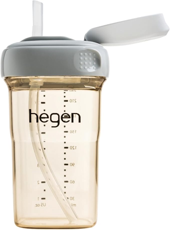 hegen PCTO™ 240ml/8oz Straw Cup PPSU Grey - Image 2