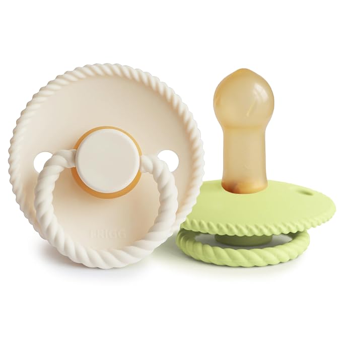 FRIGG Rope Latex 2-Pack Cream/Green Tea by mushie