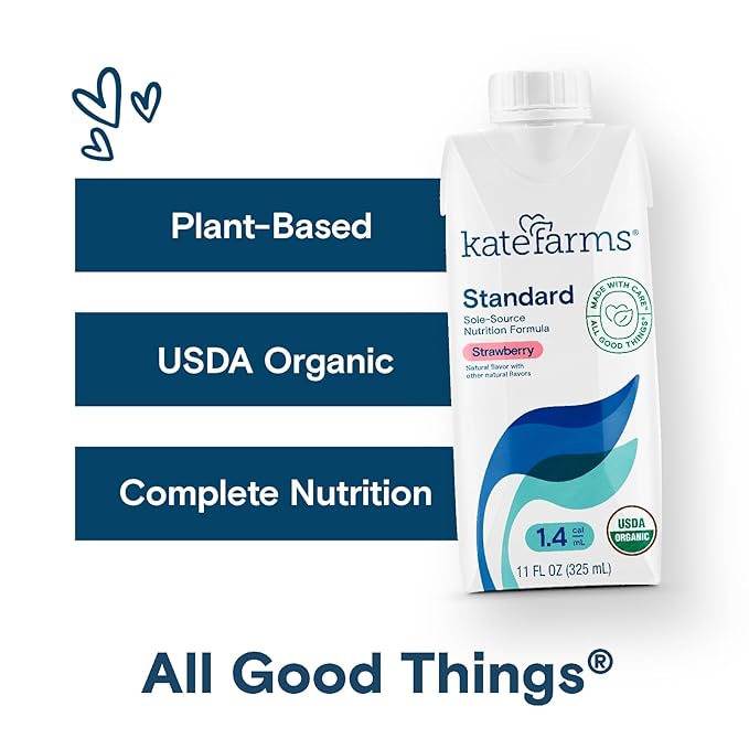 KATE FARMS Organic 1.4 High Calorie Nutrition Shake, Strawberry, 20g Protein - Image 4