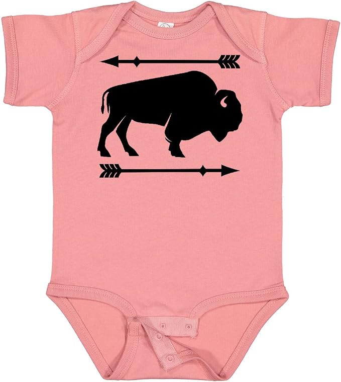inktastic Buffalo Cute Animal Western Baby Bodysuit by Inktastic
