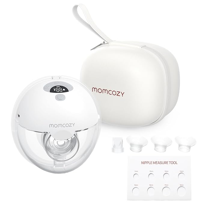 Momcozy M5 Hands-Free Wearable Breast Pump, Double-Sealed Flange by Momcozy