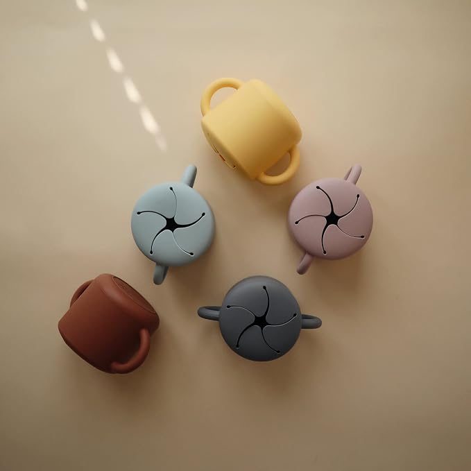 mushie Silicone Snack Cup | Spill Proof Food Container - Image 6