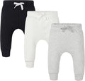 Baby 3 Pack Flexy Pants and Leggings, Infant Boys Girls Tapered Ankle Jogger by AIUI-HARNSBORN