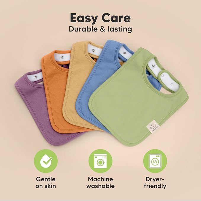 KeaBabies 8-Pack Organic Baby Bibs - Image 7