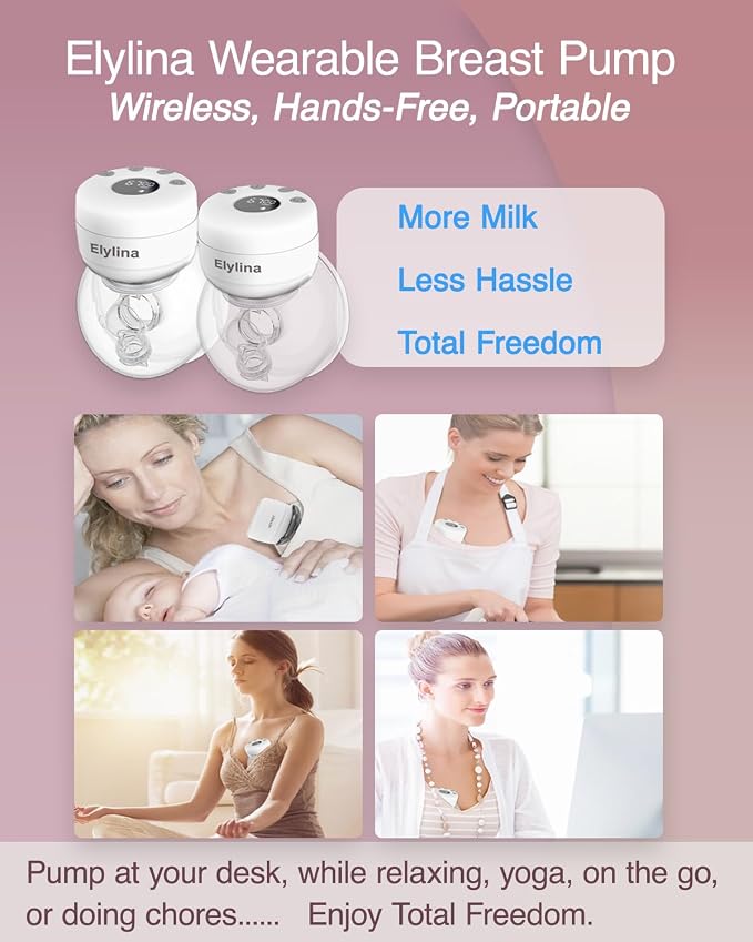 Wearable Breast Pump Hands Free｜Electric, Portable & Hands-Free, Super Quiet & - Image 2