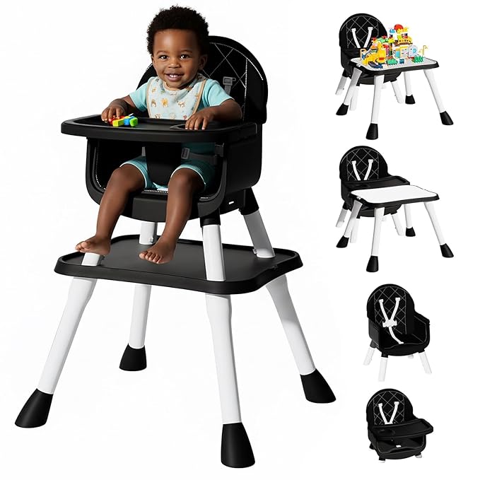 6 in 1 Baby High Chair, Convertible Highchair by UNISWAN