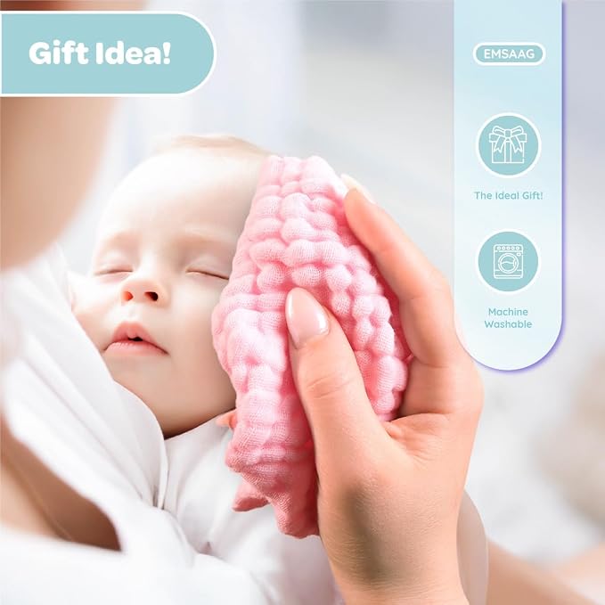 Muslin Baby Washcloths Pack of 7 - Image 2