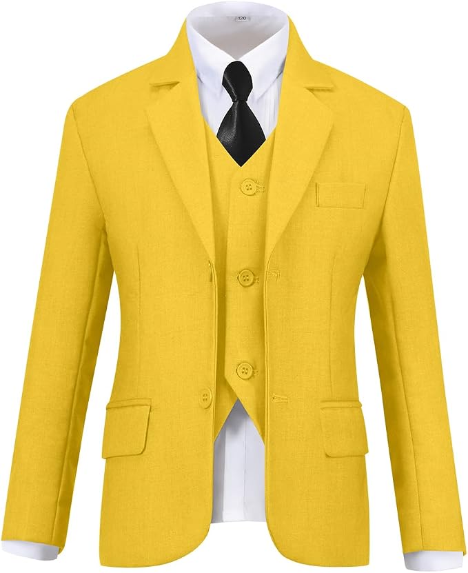 Visaccy Boys Suits Slim Fit Dress Clothes Ring Bearer Outfit - Image 3