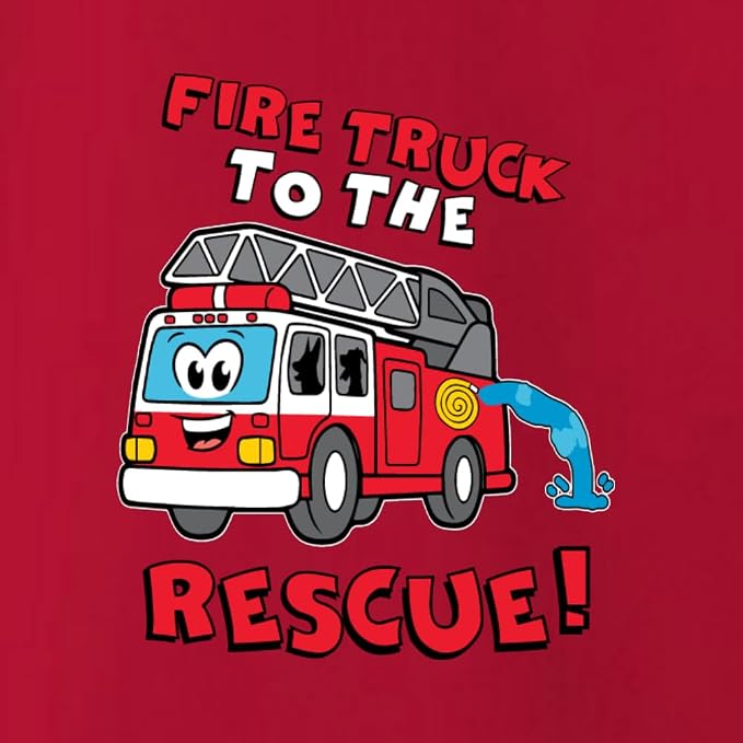 Wild Bobby Fire Truck to the Rescue Funny Cute Humor Infant Premium Jersey Baby - Image 2