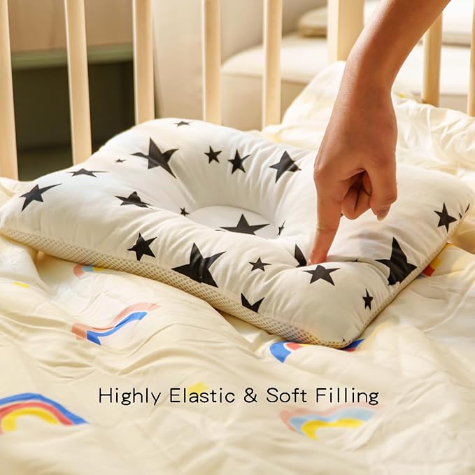 Unisex Pillow 13x9x2, Hypoallergenic Airmesh Breathable Cool 100% Cotton - Image 5