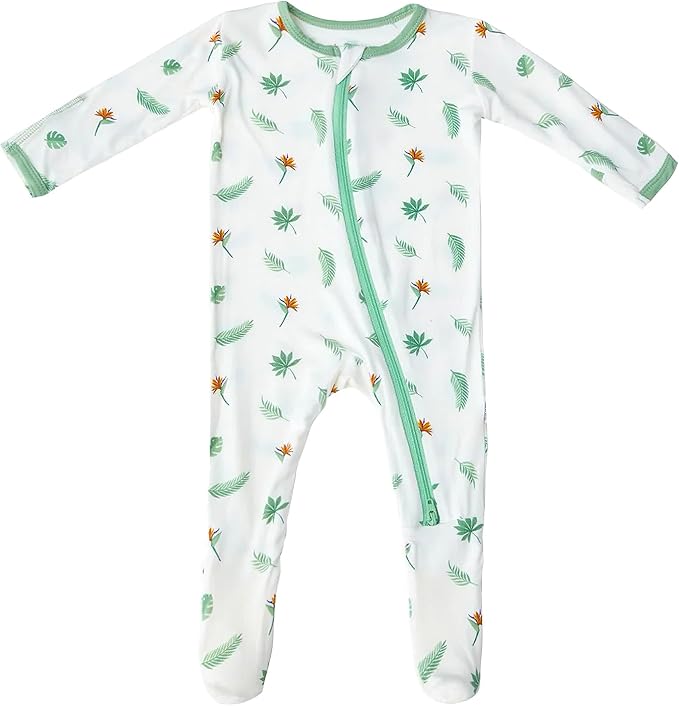 Bamboo Little Soft Baby Footie Pajamas, Baby Clothes, Newborn Sleepers by BambooLittle